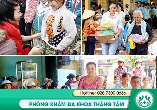 Phòng Khám Đa Khoa Tháng Tám trong những chương trình từ thiện giúp đỡ người nghèo